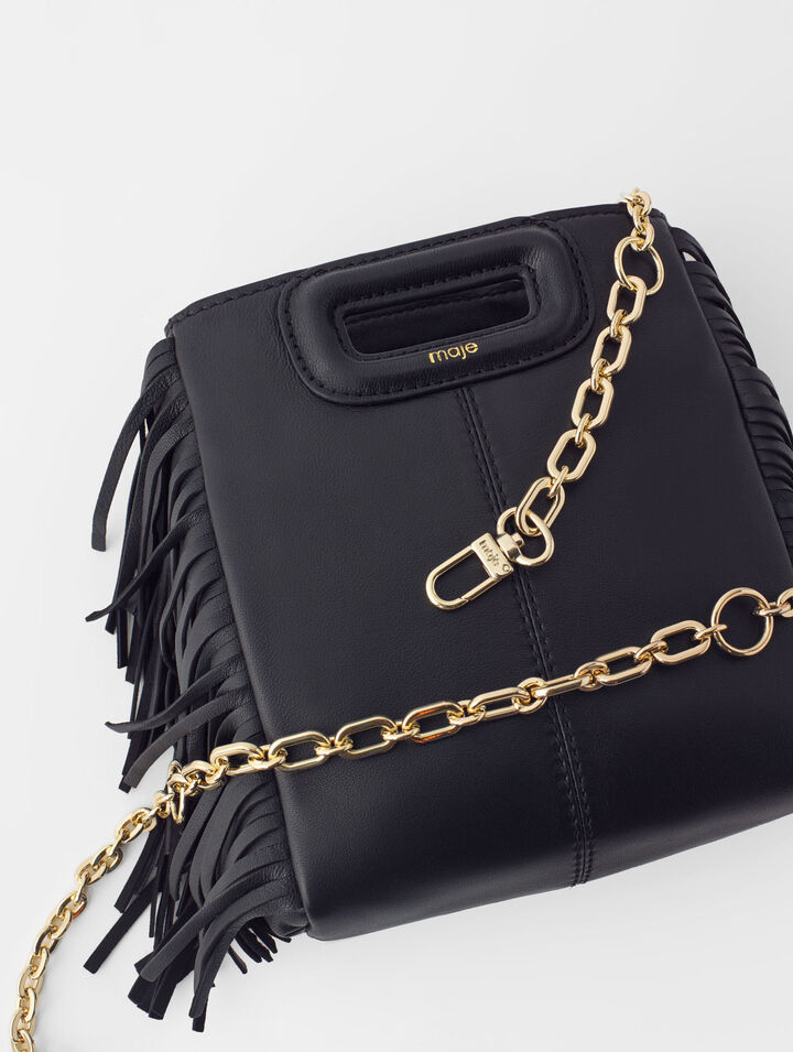 Sac M mini en cuir lisse