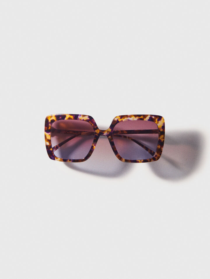 Lunettes rectangle en acétate