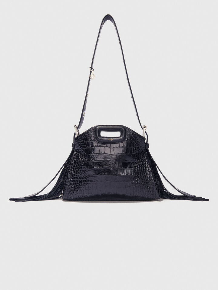 Sac Miss M mini en cuir embossé