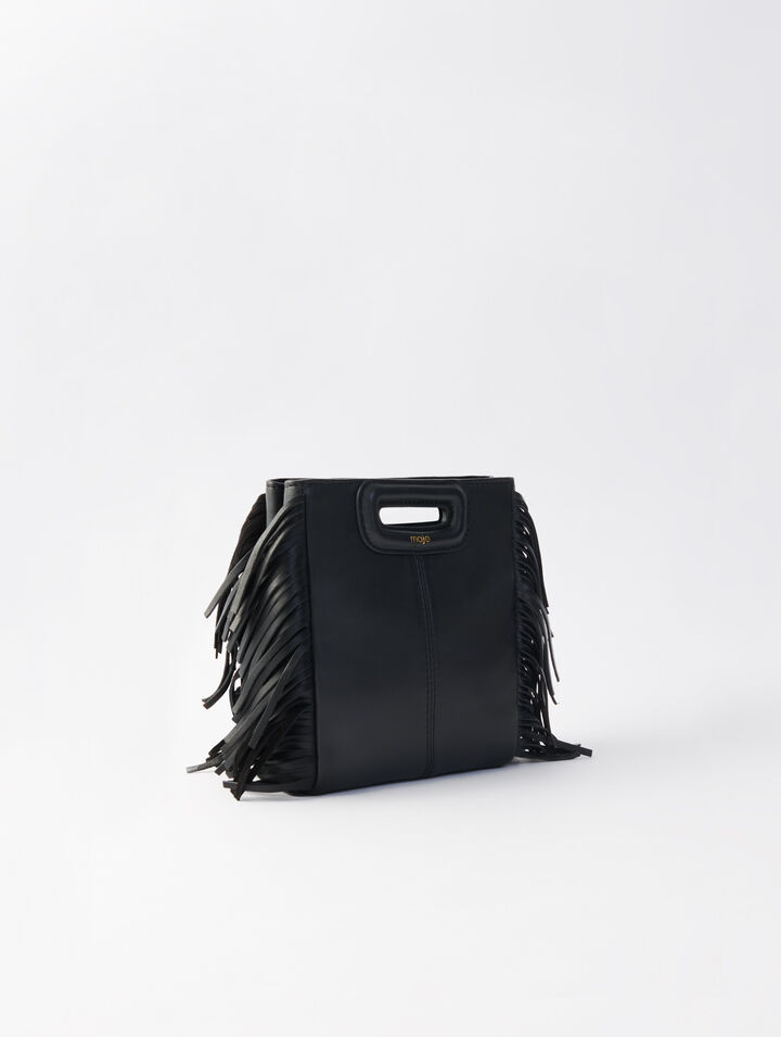 Sac M mini en cuir lisse