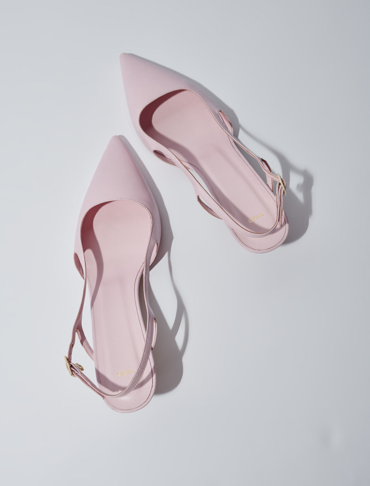 Escarpins pointus en cuir