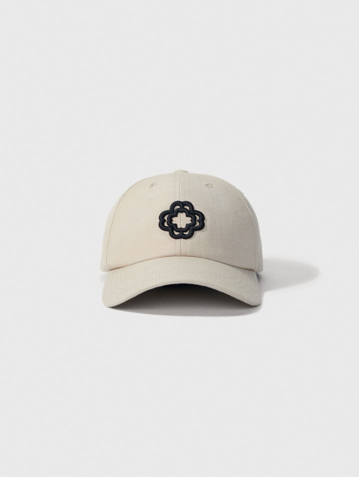 Casquette en lin et coton